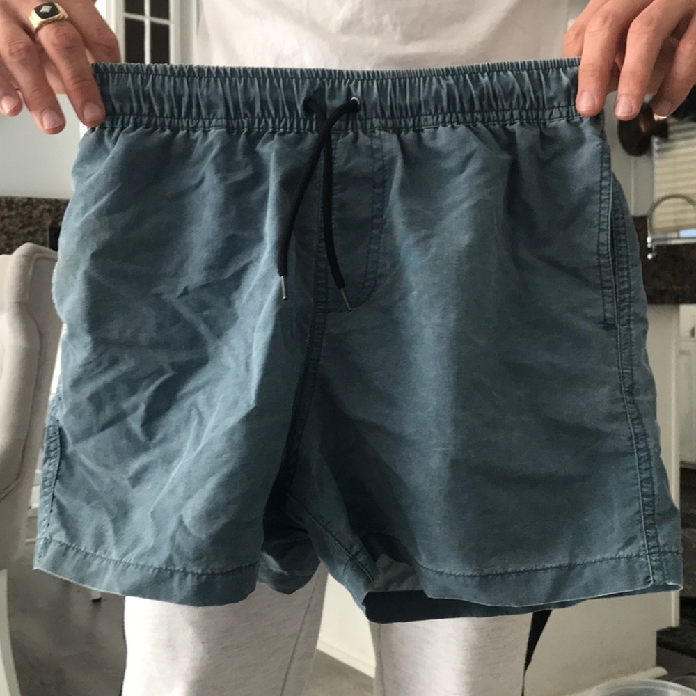 ASOS swimming trunks.